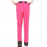 Pink Women's Outdoor Waterproof Windproof Fleece Slim Cargo Snow Ski Hiking Pants Pink Women's Outdoor Waterproof Windproof Fleece Slim Cargo Snow Ski Hiking Pants