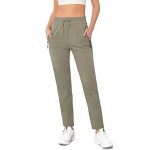 08 Bean Green Women's Quick Dry Hiking Lightweight Joggers Pants Water Resistant Athletic Lounge Track Pants with Zipper Pockets 08 Bean Green Women's Quick Dry Hiking Lightweight Joggers Pants Water Resistant Athletic Lounge Track Pants with Zipper Pockets