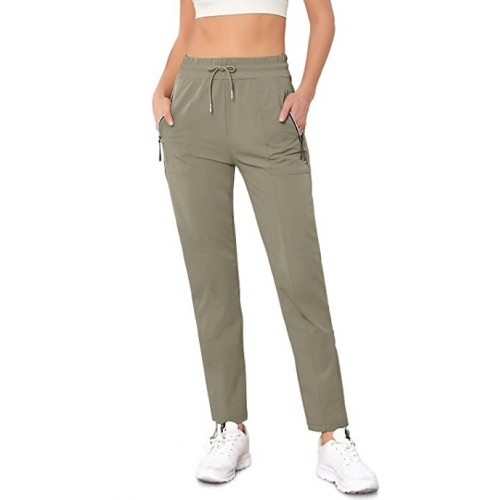 08 Bean Green Women's Quick Dry Hiking Lightweight Joggers Pants Water Resistant Athletic Lounge Track Pants with Zipper Pockets 08 Bean Green Women's Quick Dry Hiking Lightweight Joggers Pants Water Resistant Athletic Lounge Track Pants with Zipper Pockets