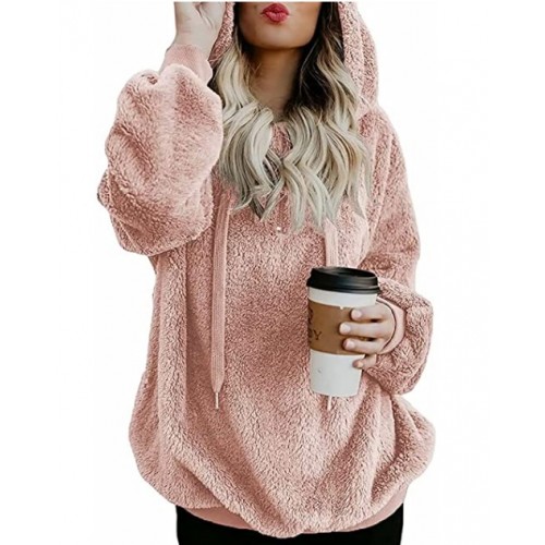 Womens Oversized Fuzzy Fleece Sweatshirts with Pockets Womens Oversized Fuzzy Fleece Sweatshirts with Pockets